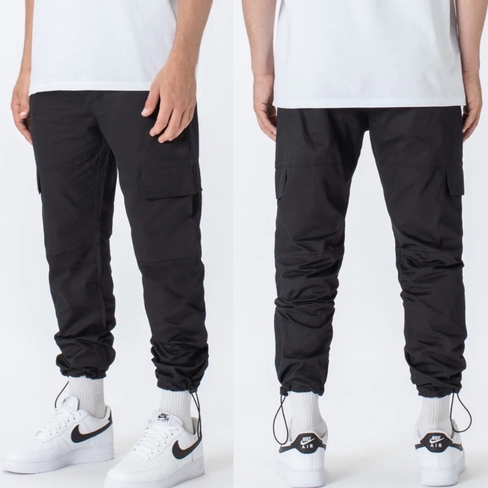 NWT Zanerobe Jumpa Cargo Pants Black Size 29 Utility Pockets Cotton Casual Pant‎